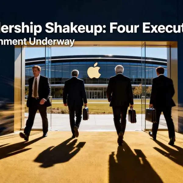 Apple Loses Four top executives