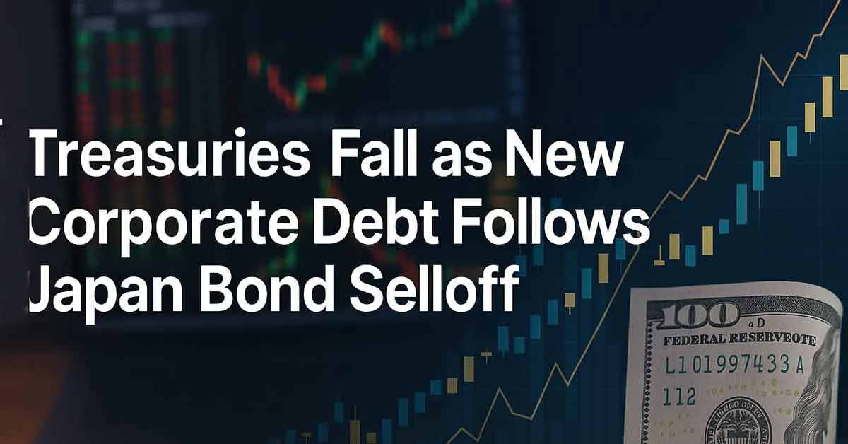Treasuries Fall as New Corporate Debt Follows Japan Selloff